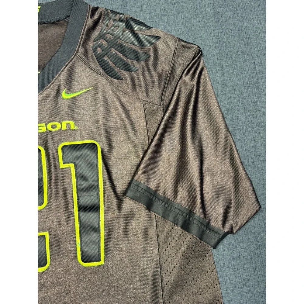 Nike Men's Black #21 Oregon Ducks Football‎ Jersey Size Large